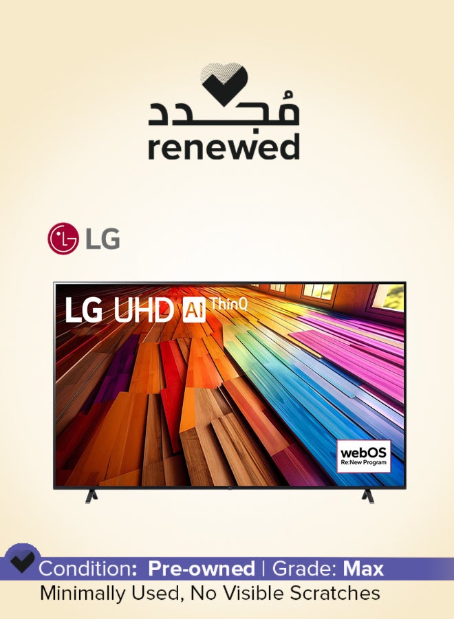 LG Renewed - 55-Inch Smart TV - 55UT80 Black - Image 1
