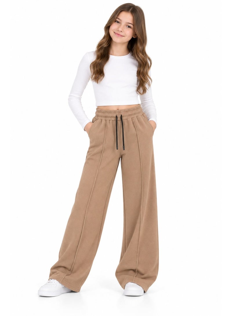 Caesar Girls' wide-leg trousers in Heshira fabric. - Image 1