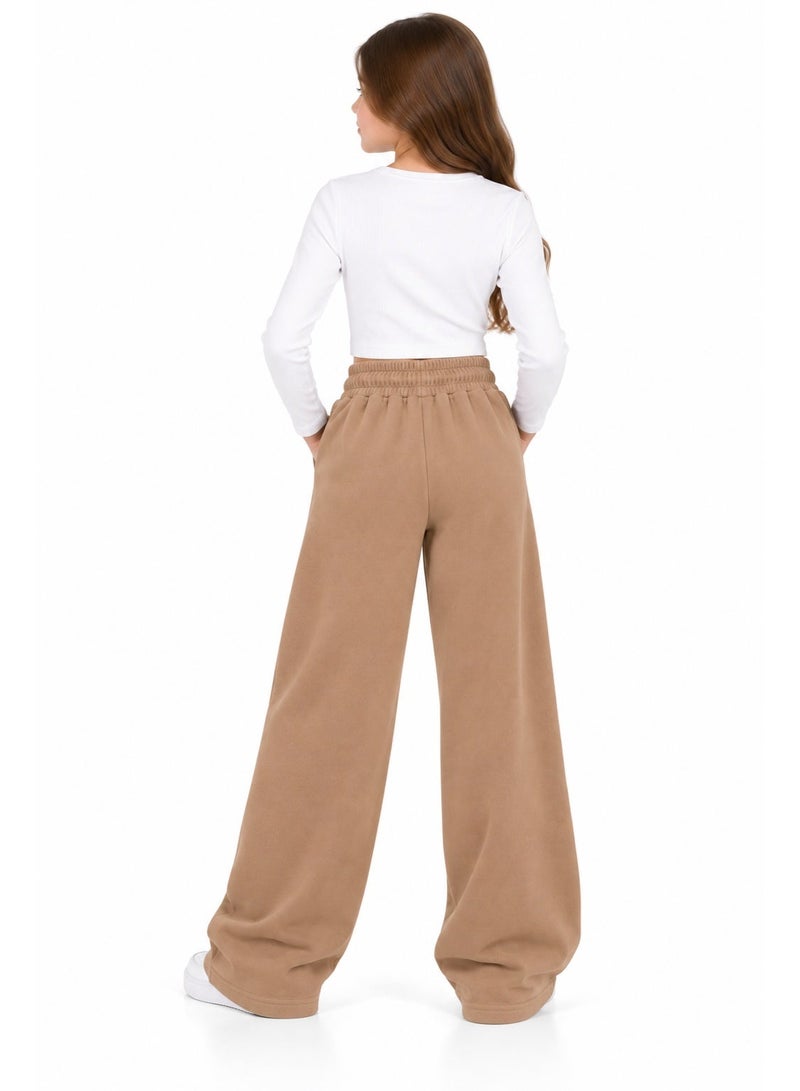 Caesar Girls' wide-leg trousers in Heshira fabric. - Image 2
