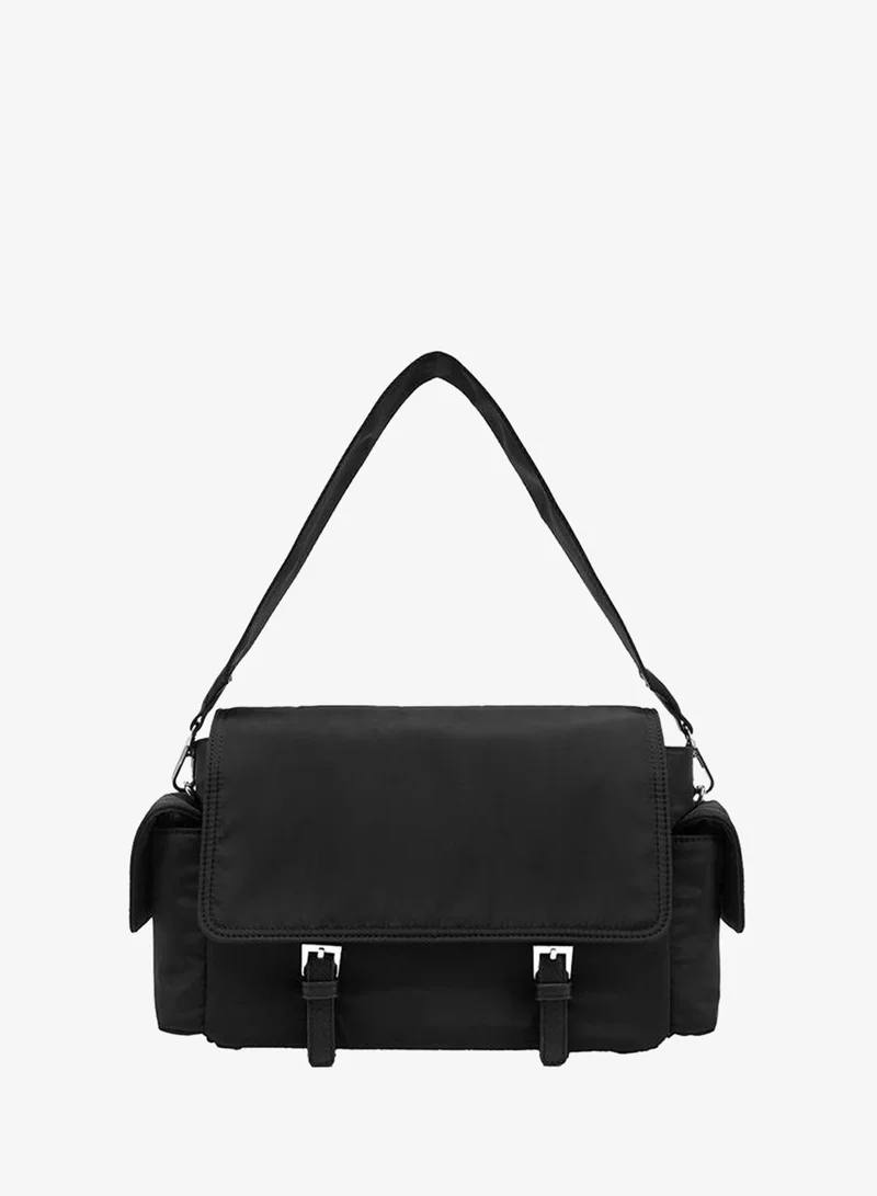 Parfois Nylon Crossbody Bag With Flap