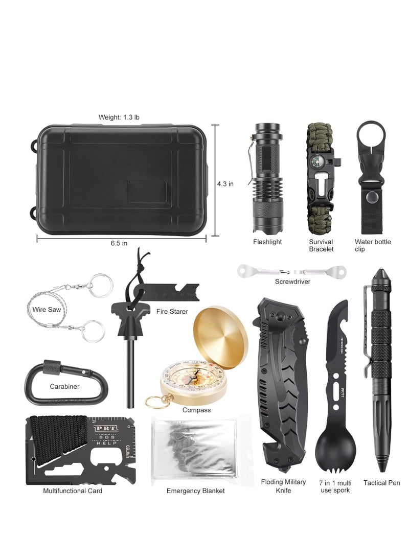 ARCOON - Survival Kit, 17 In 1, Professional Survival Gear Tool Kit, Camping Equipment, Camping Essentials - Image 1