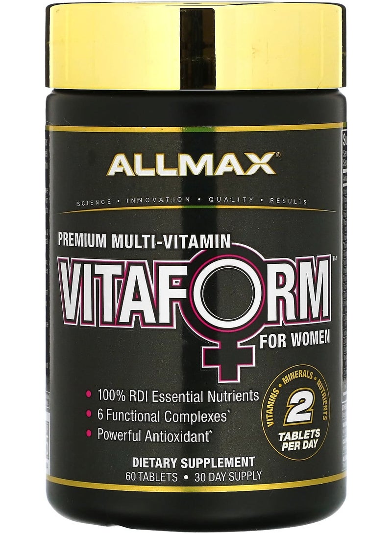 Allmax Vitaform, Premium Multi-Vitamin For Women, 60 Tablets
