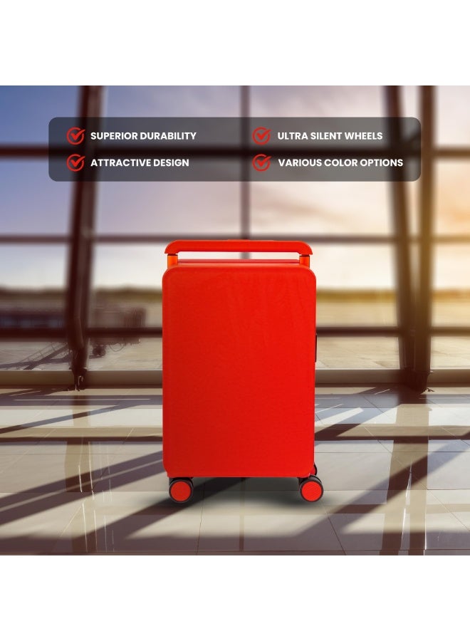 20 Inch Carry On Luggage 22x14x9 Airline Approved Lightweight PC Hard Shell Suitcases with Wheels for Travel Rolling Luggage (Red) - Image 2