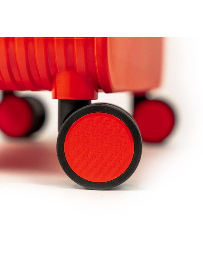 20 Inch Carry On Luggage 22x14x9 Airline Approved Lightweight PC Hard Shell Suitcases with Wheels for Travel Rolling Luggage (Red) - Image 5