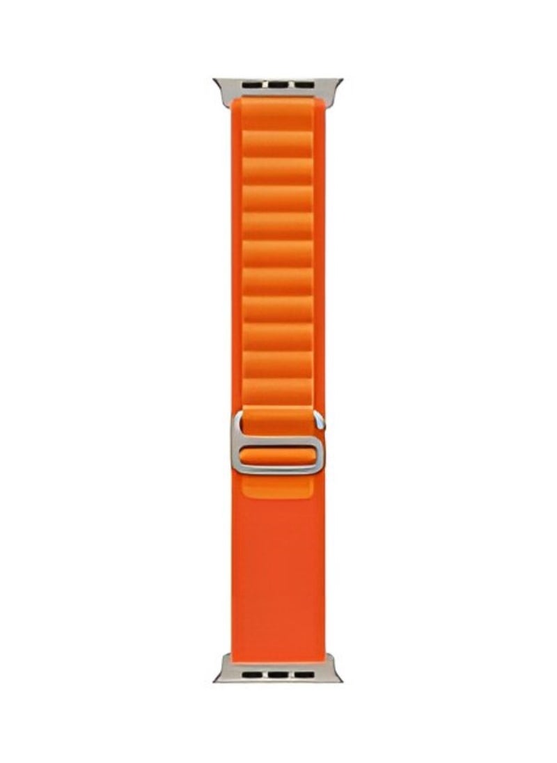 PRIMO PLUS - Apple Watch Alpine Loop Band 49mm/45mm/44mm Nylon Woven Sport Strap Compatible with iWatch Series 8/Ultra/7/SE/6/5/4/3/2/1 Orange - Image 1