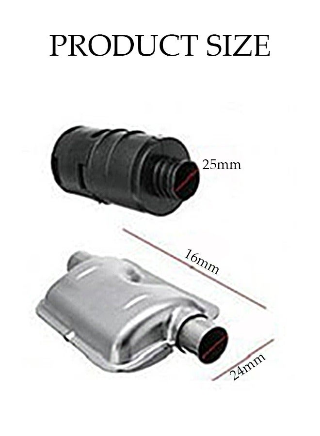 Loquat Parking Heater Stainless Steel Intake u0026 Exhaust Kit, Diesel Parking Heater Set, Diesel Heater Exhaust Pipe Silencer Muffler Air Filter with Clamp - Image 5