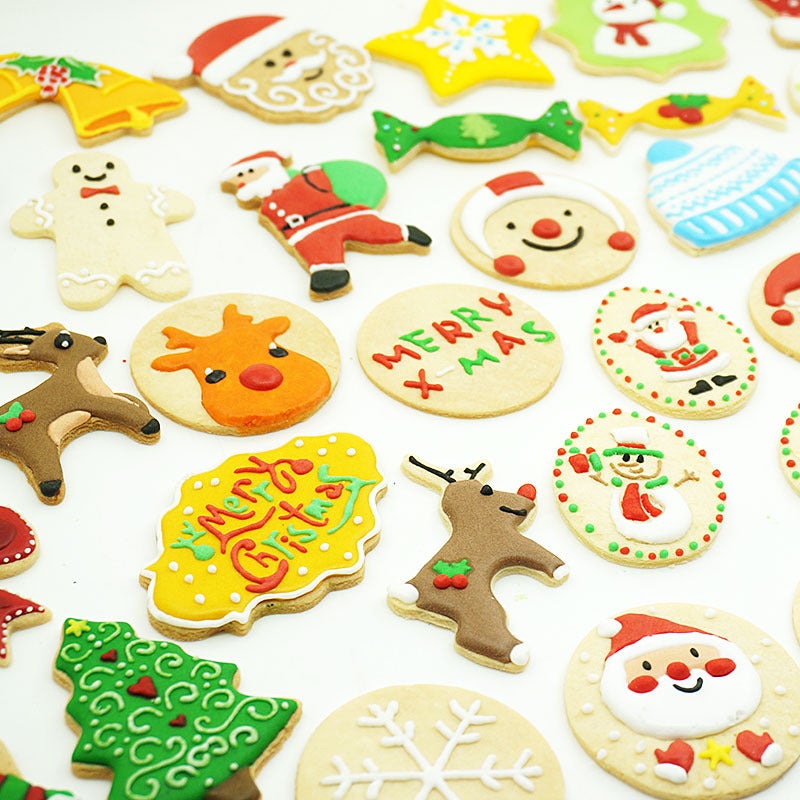 14 Piece Set Christmas Cookie Cutting Mold Suit Stainless Steel Dies Manual Pressing Mold Supplies Household Thick Baking - Image 4