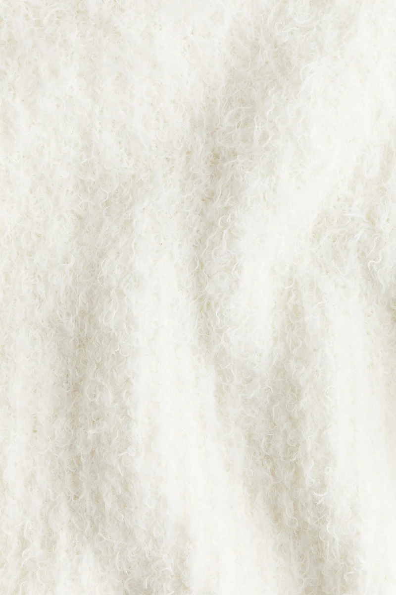 H&M Shoulder-pad fluffy-knit jumper