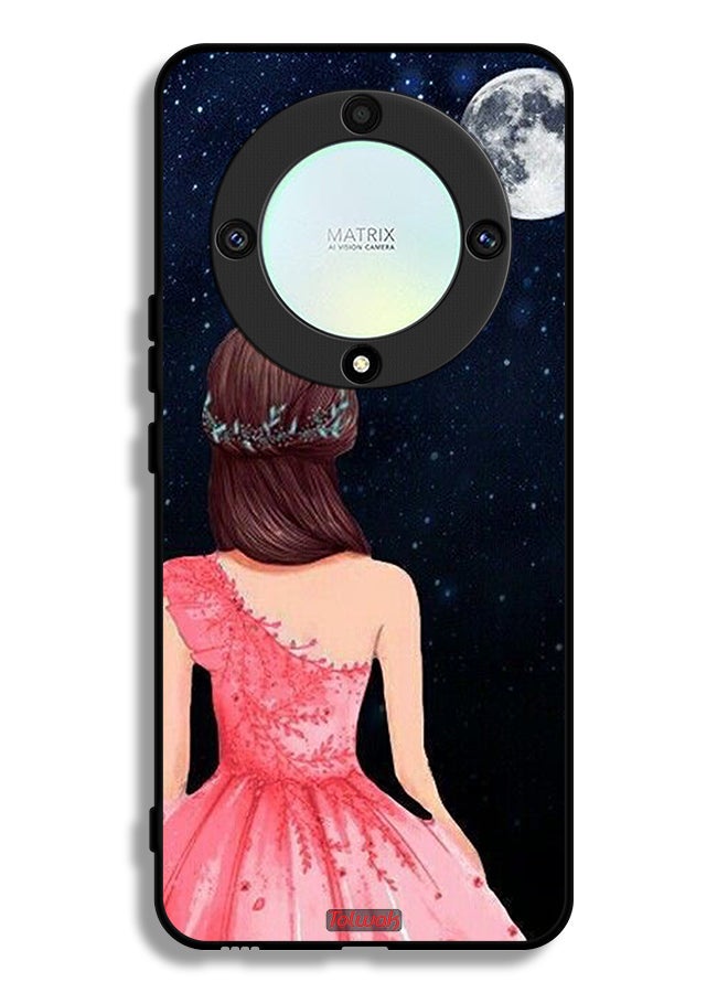 Tolwak Honor X9a Protective Case Cover Girl And Moon Art - Image 1