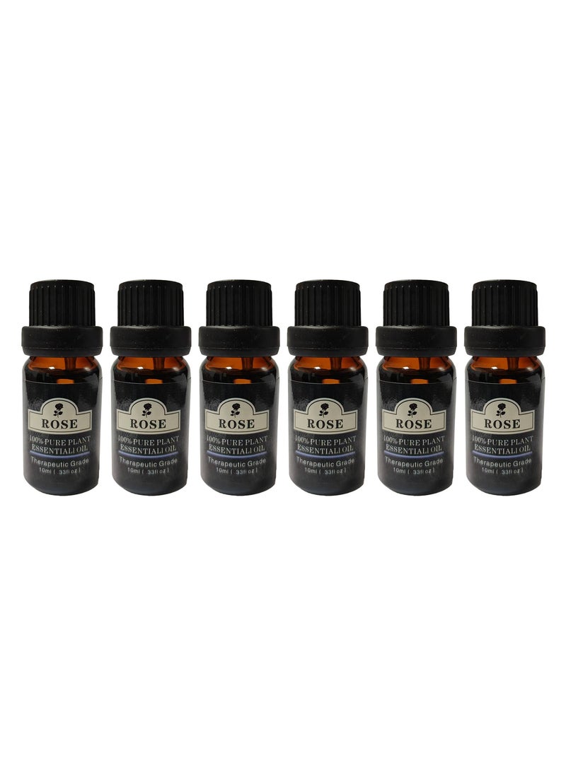 إبسون زيت الورد العطري 10 مل، عبوة من 6 زجاجات. 