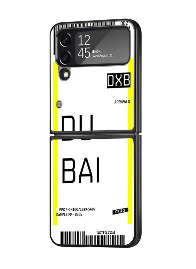 Okteq - Hard Back Cover Case Dubai Airport for Samsung Galaxy Z Flip 4 - Image 1