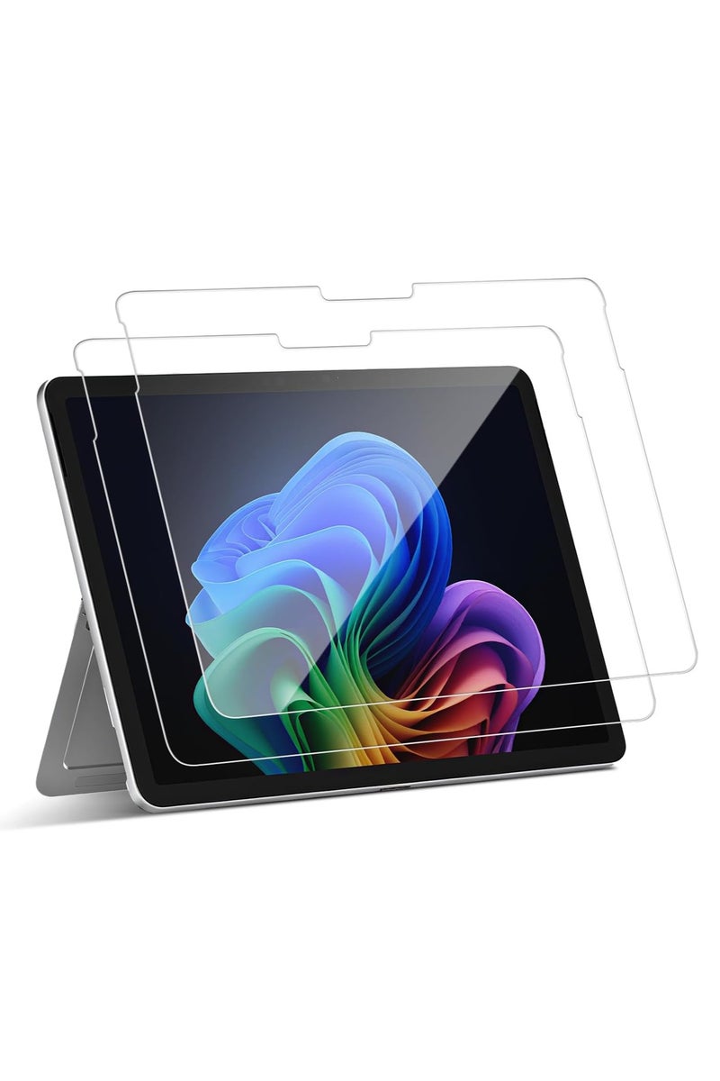 2Packs Screen Protector for 2-in-1 Surface Pro 12 Inch (2025 Release); 9H Tempered Glass Film Guard for Microsoft Surface Pro 12", Anti-Scratch & Surface Pen Supported - Image 5