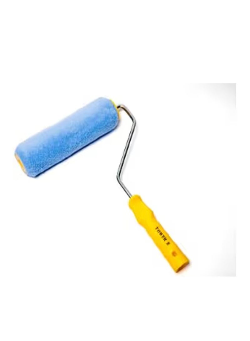 TOWER 9" Paint Roller with Plastic Handle with Replaceable Covers, Strong, Durable and Lightweight for use Indoors & Outdoors Yellow/Blue, 9 inch - Image 4