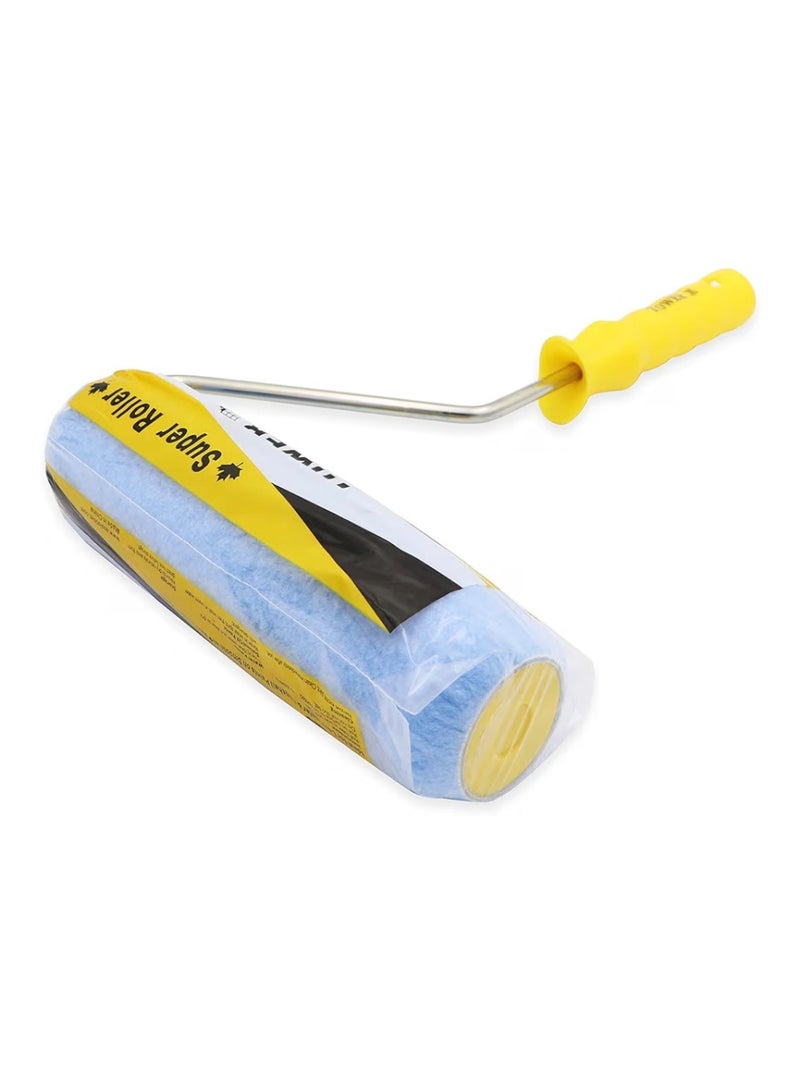 TOWER 9" Paint Roller with Plastic Handle with Replaceable Covers, Strong, Durable and Lightweight for use Indoors & Outdoors Yellow/Blue, 9 inch - Image 3