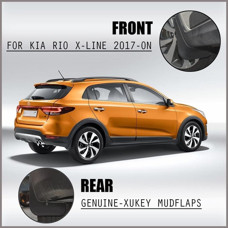 QASULER Molded Car Mud Flaps for Kia Rio YB X-Line KX Cross - Image 4