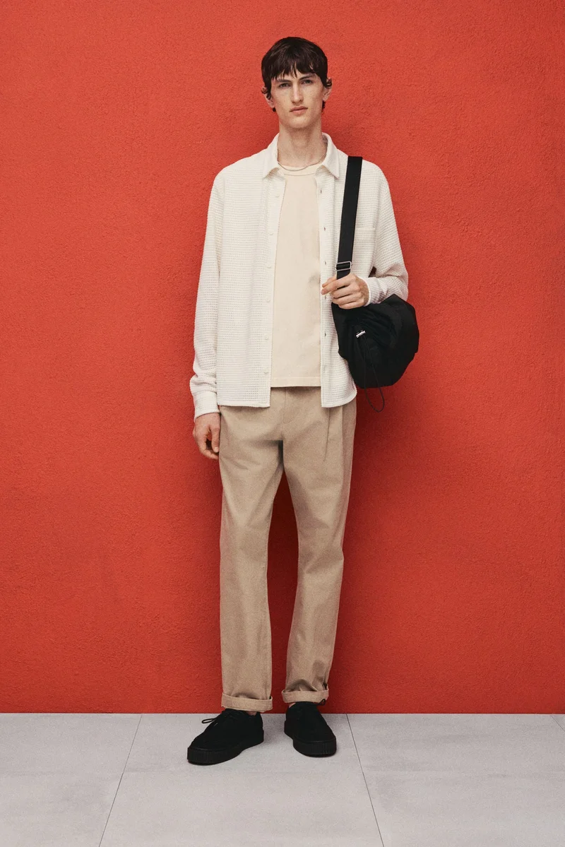 H&M Regular Fit Waffled shirt