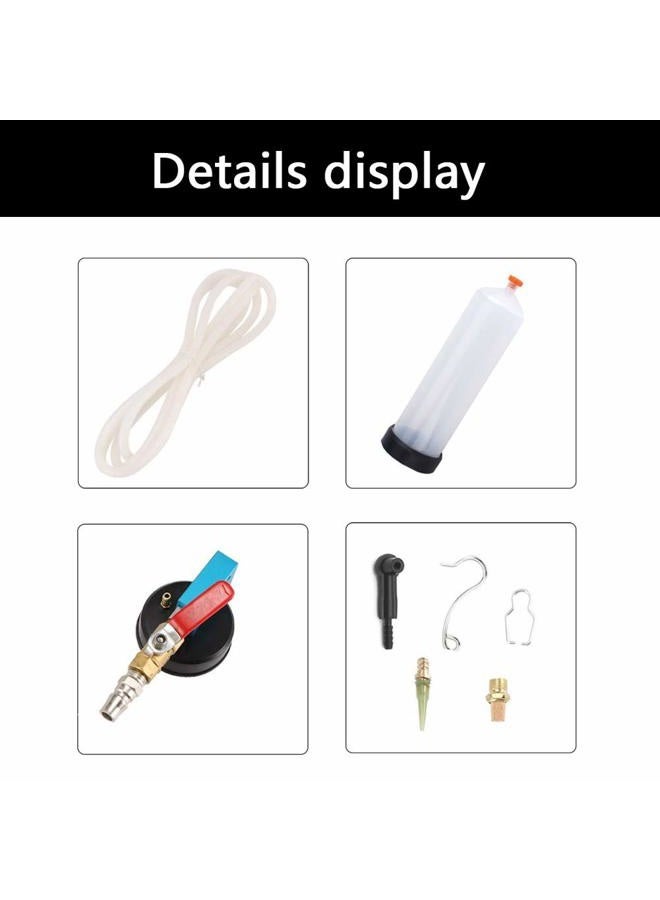 DEDC Universal Auto Brake Fluid Extractor, Power Steering Oil Change Replacement Tool, Brake and Clutch Fluid Drained Bleeder Tool Equipment Kit for Car Motorcycle - Image 3
