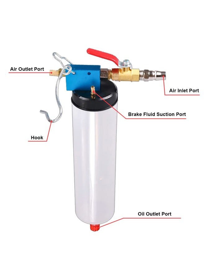 DEDC Universal Auto Brake Fluid Extractor, Power Steering Oil Change Replacement Tool, Brake and Clutch Fluid Drained Bleeder Tool Equipment Kit for Car Motorcycle - Image 2