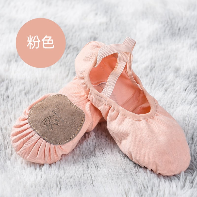 Generic Professional Belly Dance Soft Bar Shoes Practice Shoes for Beginners Yoga Shoes Non-slip Shock Absorbing Cat Claw Soft Bottom Ballet Shoes Pink 