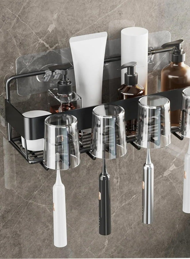 Shower Caddy Adhesive Replacement, 6pcs Adhesive Shower Caddy Shelf Adhesive, Strong Adhesive Hooks, No Drilling Shower Shelves for Bathroom, Kitchen, Soap Holder