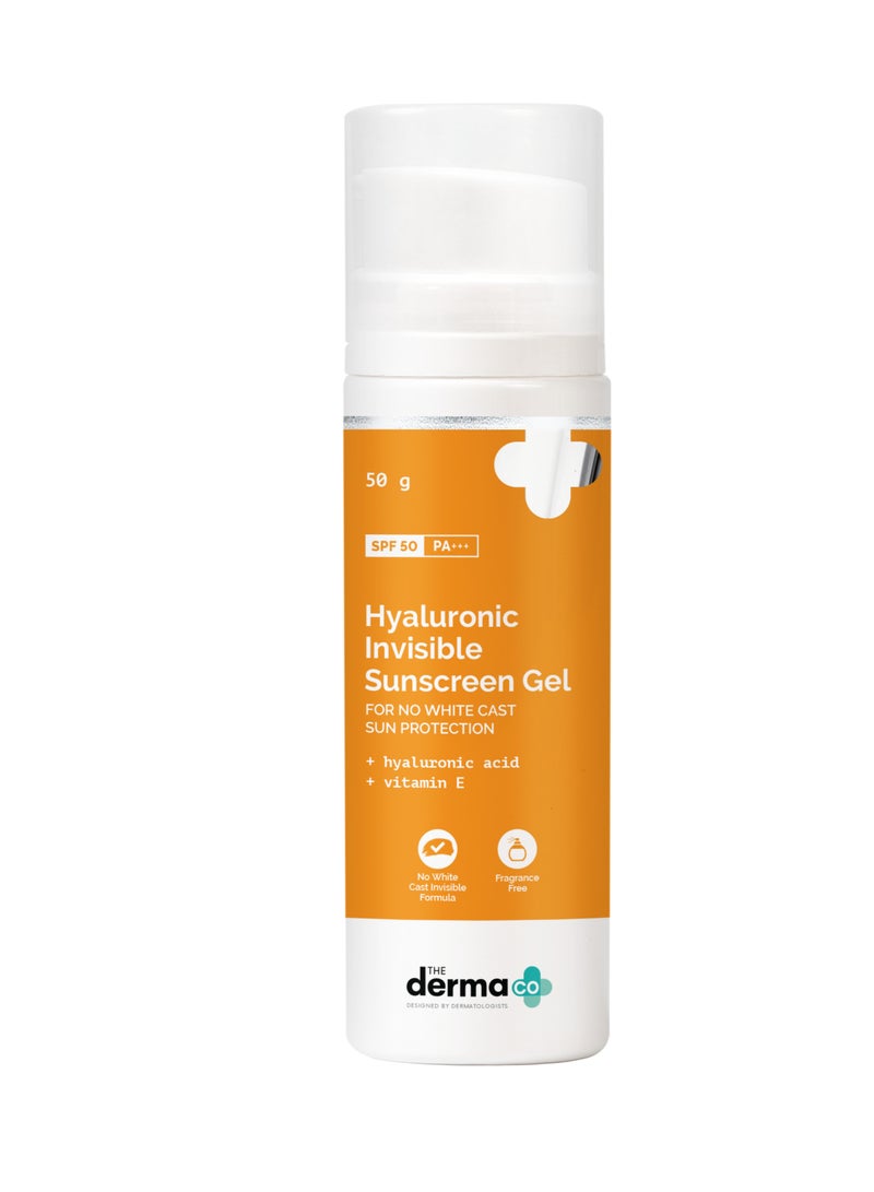 ذا ديرما كو جل ديرما كو 1% هيالورونيك واقي من الشمس SPF50 غير مرئي 50 جرام