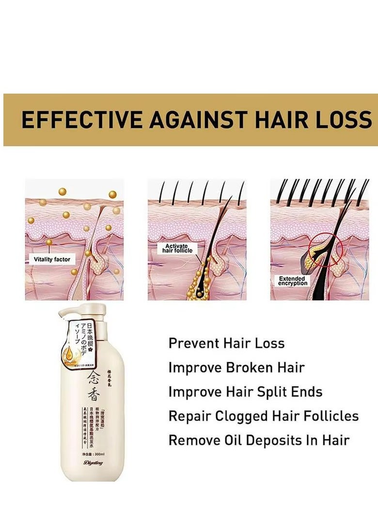 SAKURA Japanese Sakura Anti-Hair Loss Shampoo 300 ml  - Image 3