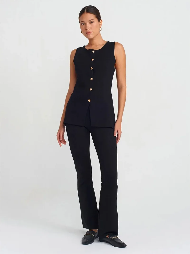 ديلفين Dilvin High-Waist Flare Leggings