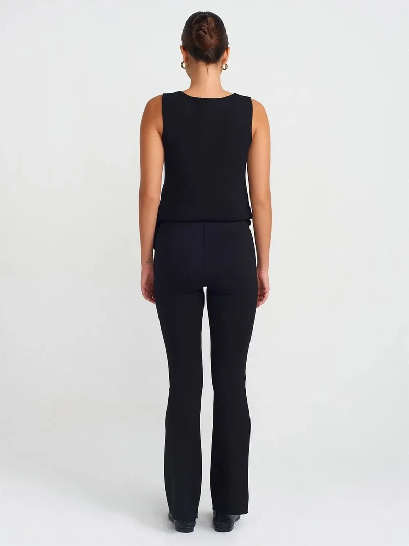 ديلفين Dilvin High-Waist Flare Leggings