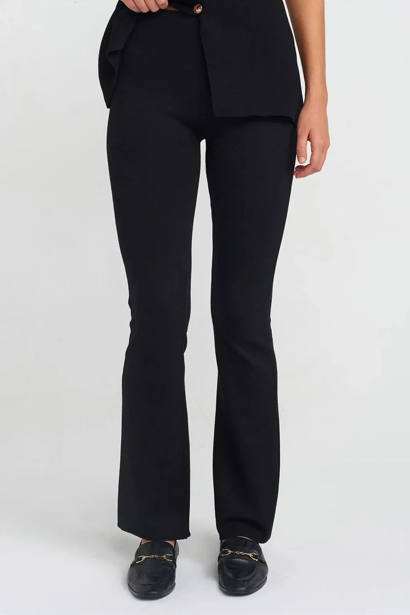 Dilvin Black DILVIN High-Waist Flare Leggings for Women | Best Price UAE
