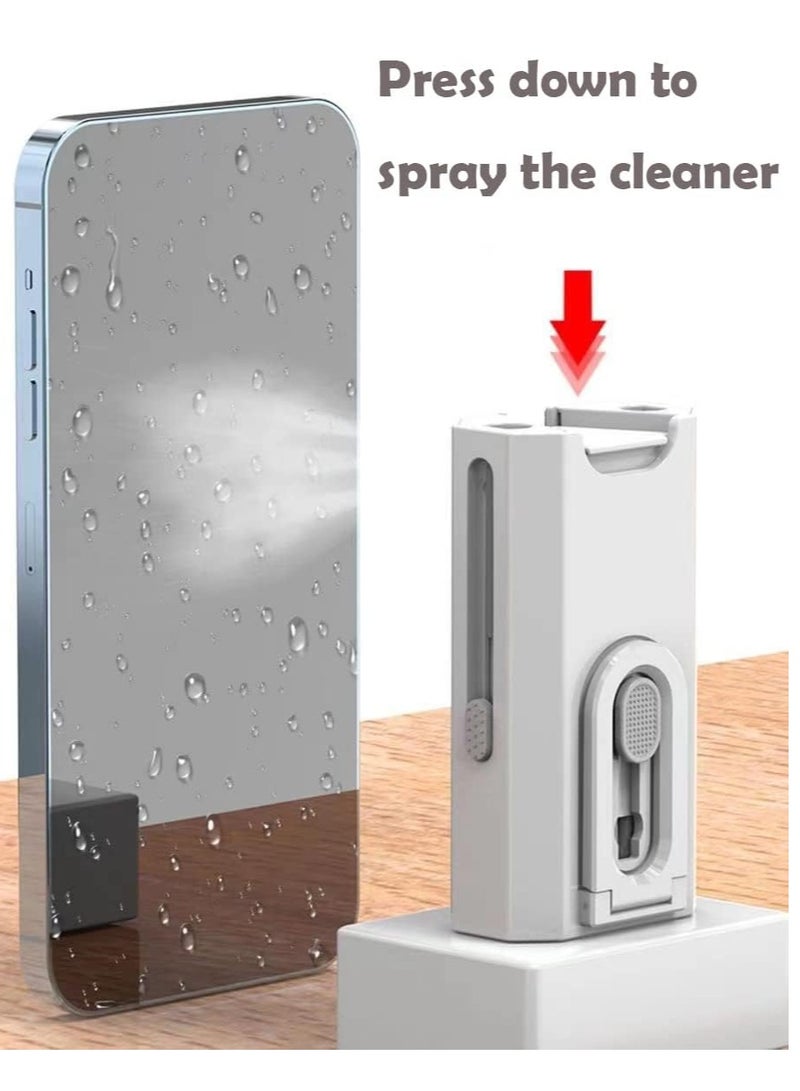 ELTRAZONE 8 in 1 Electronic Cleaner kit，Laptop Screen Keyboard Cleaner Kit, Brush Tool for Tablet, Computer, PC Monitor,TV Camera Lens ，Mobile Phone Holder. (White) - Image 3