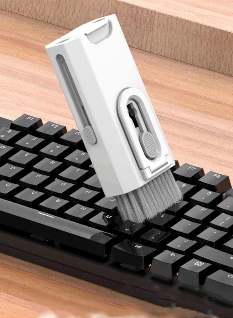 ELTRAZONE 8 in 1 Electronic Cleaner kit，Laptop Screen Keyboard Cleaner Kit, Brush Tool for Tablet, Computer, PC Monitor,TV Camera Lens ，Mobile Phone Holder. (White) - Image 2