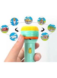 Kids Projector Slide Projector Fun for Kids Bedtime Premium Interchangeable Slides Easy to Use Multi-Use Flashlight for Safety at Night, Perfect Companion