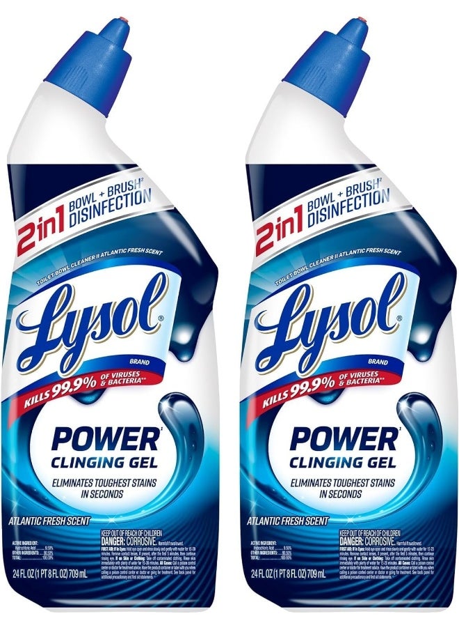 Lysol - Lysol Power Toilet Bowl Cleaner, 48oz, 4 x 2- Packs - 24 oz(709 mL) EACH - Image 1