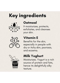 Qraa Men Vitamin C Skin Lightening Face Scrub| With Yogurt And Oatmeal  - Image 4