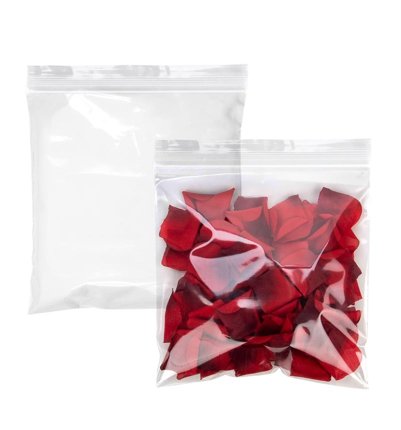 APQ Supply Clear Zip Bags 10 x 10 Inch Pack of 100 Plastic Reclosable Zipper Bags 2 Mil Resealable Plastic Bags