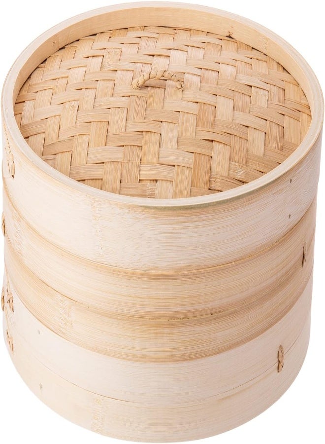 AKDC Round Steamer 30Cm X 30Cm X 15Cm Bamboo Brown - Image 5