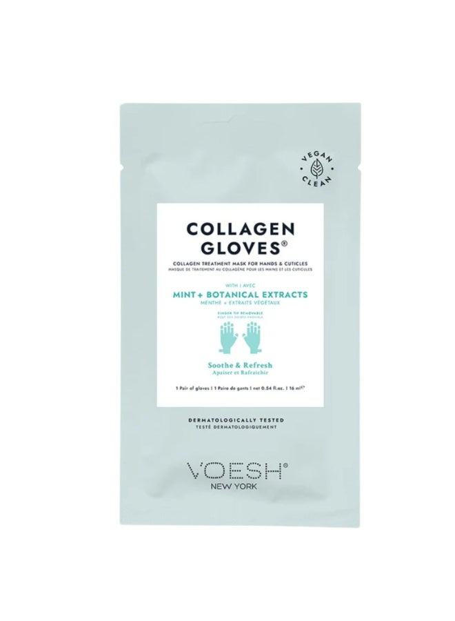 Voesh Collagen Gloves With Mint and Botanical Extracts – A Manicure in a Glove - Image 1