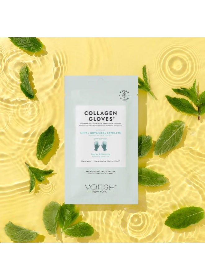 Voesh Collagen Gloves With Mint and Botanical Extracts – A Manicure in a Glove - Image 2