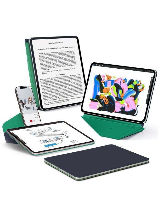 MOFT حافظة ديناميكية لجهاز iPad Mini 7 (A17 Pro 2024)/Mini 6 2021، 8.3 بوصة، حافظة مغناطيسية رفيعة مع 20+ زاوية عرض، استيقاظ/نوم تلقائي، رفيعة للغاية، أسمنت x ياقوت - Image 1
