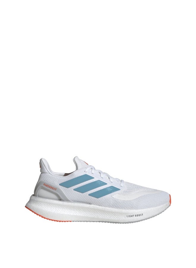 Adidas Adidas Pureboost 5 White Running Shoes For Men 6.5  - Image 1