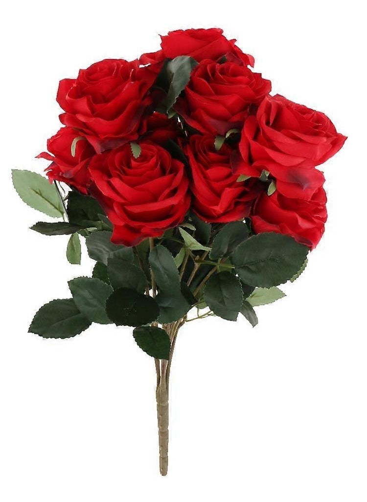 Generic Red Artificial Flowers Bouquet For Wedding Party Decoration Home Decoration - Red  - Image 1