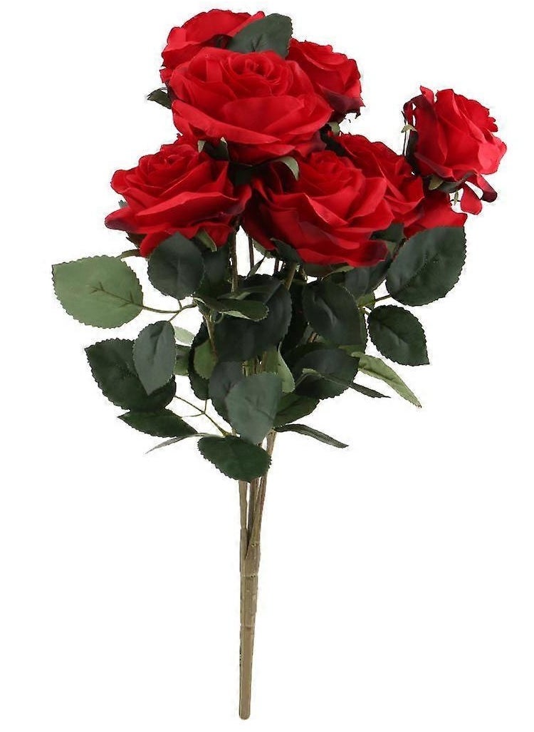 Generic Red Artificial Flowers Bouquet For Wedding Party Decoration Home Decoration - Red  - Image 3
