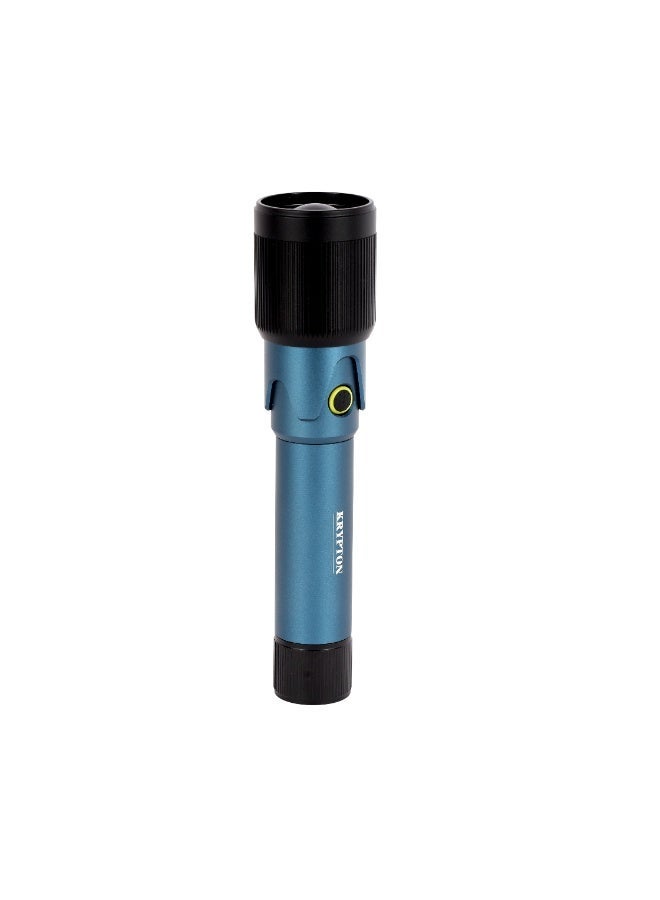 Krypton Zoomable LED Flashlight KNFL5487 | 4000mAh Li-Ion Battery | USB Type-C Rechargeable | High Brightness | Zoomable Beam | Indoor & Outdoor | Black - Image 5