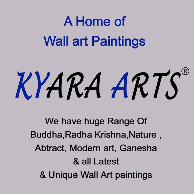 KYARA ARTS Multiple Frames Beautiful Buddha Wall Painting for Living Room Bedroom Office Hotels Drawing Room Wooden Framed Digital Painting 50inch x 30inch - Image 3