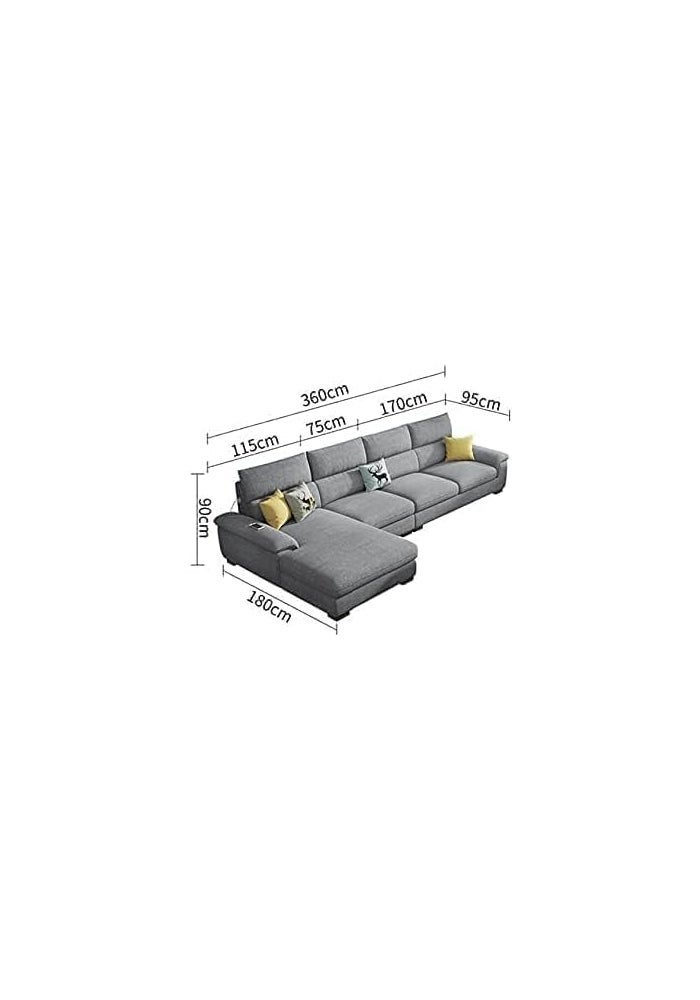 AROMA HOMES Wooden Frame Sofa Living Room Set - Stylish Turquoise Furniture with Comfortable Cushions - Image 2