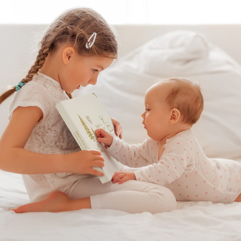 ZICOTO Keepsake Baby Memory Book for Boys and Girls - Timeless First 5 Year Baby Book - Neutral Journal Scrapbook or Photo Album - Record a Milestone for Every Event from Birth to Age 5 - Image 4