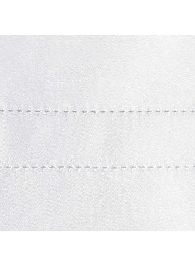 Pointehaven 620 Thread Count Long Staple Cotton - Sateen Weave - European Closure - Single Ply - Standard Pillow Case Set - White - Image 4