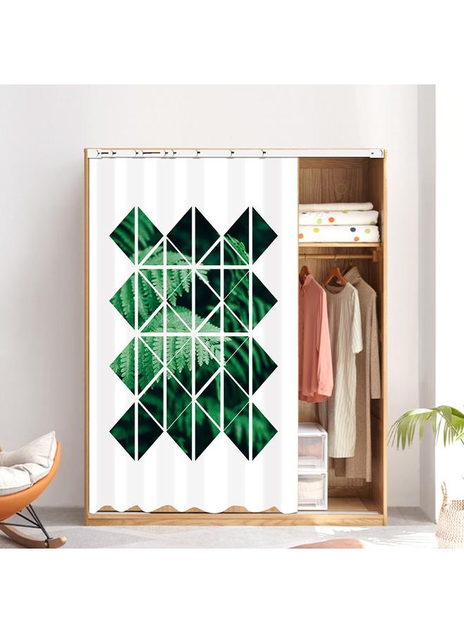 Bluejw Self-adhesive Slide-rail Shelter Curtain Kitchen Cabinet Bookshelf Dust-proof Door Curtain Wardrobe Curtain-type Pull Curtain Bookshelf Shelf Shelter Ugly Curtain - Image 1