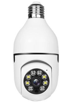 Bulb Camera 1080P, Night Vision IP Camera, PTZ Camera, 4X Digital Zoom Monitor, Home Security System, WiFi Camera Full Color