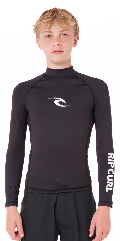 RIP CURL UPF 50 Sun Protection Long Sleeve Rashguard Swim Surf Shirt for Boys Girls - Image 2